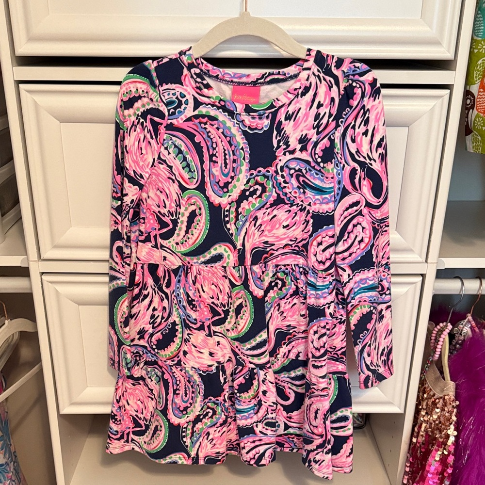 Lilly Pulitzer Paisley Long Sleeve Dress